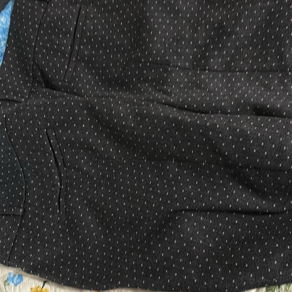 Loft Llus 26W Polysester viscose blend dress pants pin dot dark gray - Picture 4 of 4